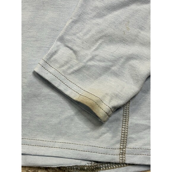 LL Bean No Fly Zone Hoodie Womens Small Blue Base Layer Long Sleeve Stretch - Picture 3 of 13